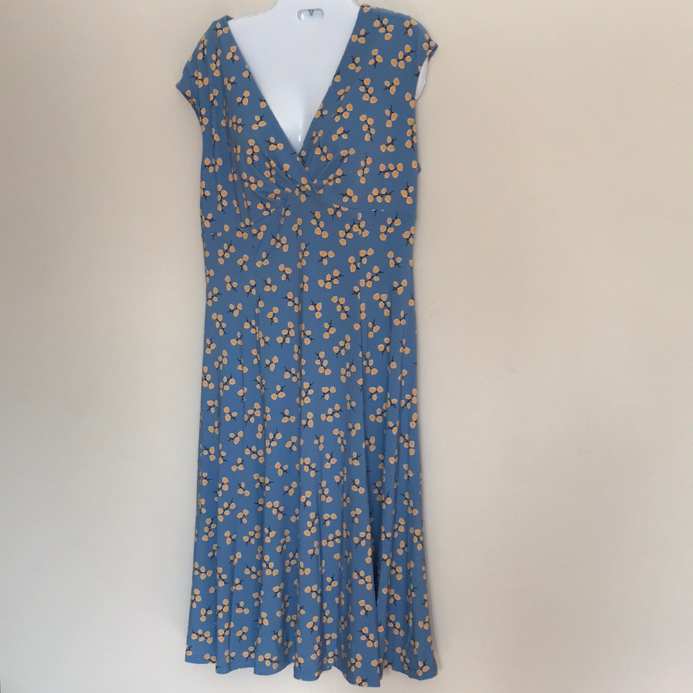 Anne Klein women’s cap sleeve floral V neck Julie Dress.